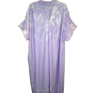Womens Long Robe 1/4 Zippered Plus Size 1X